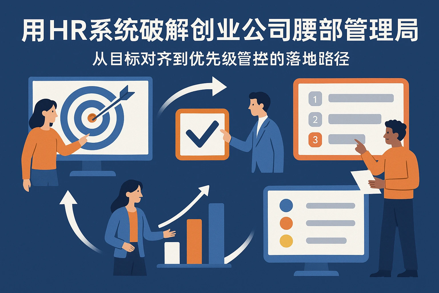 用HR系统破解创业公司腰部管理困局:从目标对齐到优先级管控的落地路径