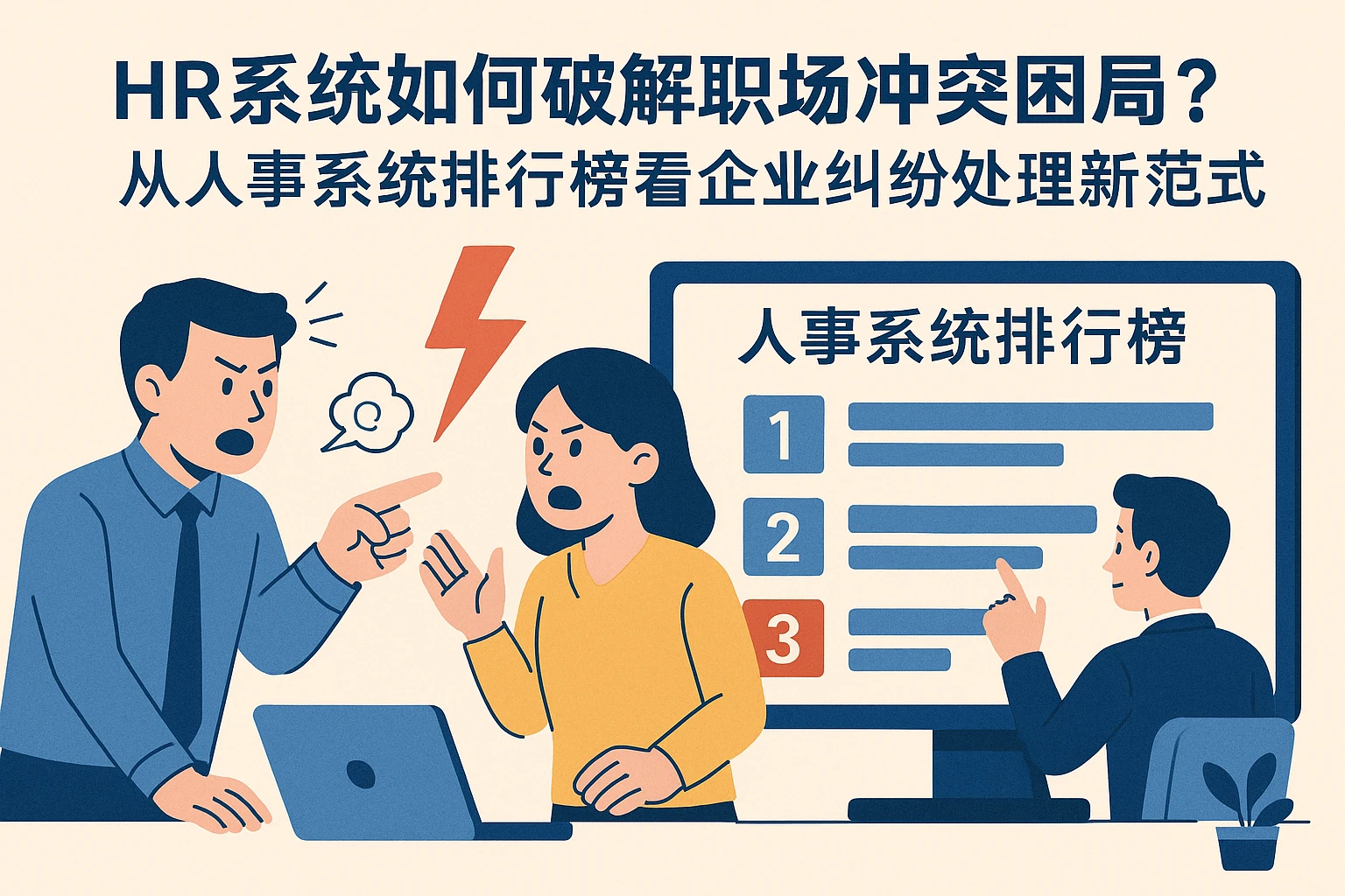 HR系统如何破解职场冲突困局?从人事系统排行榜看企业纠纷处理新范式