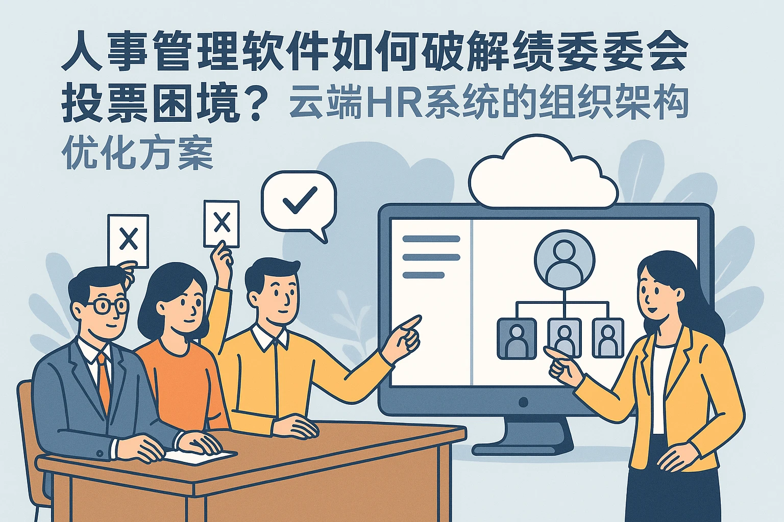 人事管理软件如何破解绩效委员会投票困境？云端HR系统的组织架构优化方案