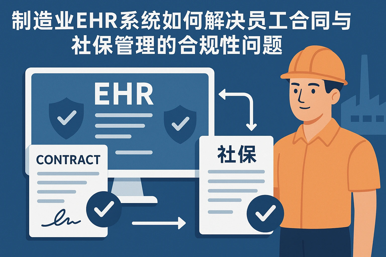 制造业EHR系统如何解决员工合同与社保管理的合规性问题