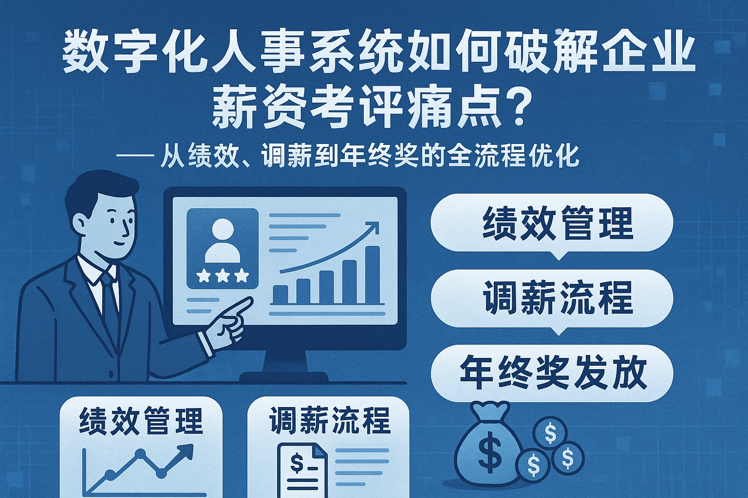 数字化人事系统如何破解企业薪资考评痛点？——从绩效、调薪到年终奖的全流程优化