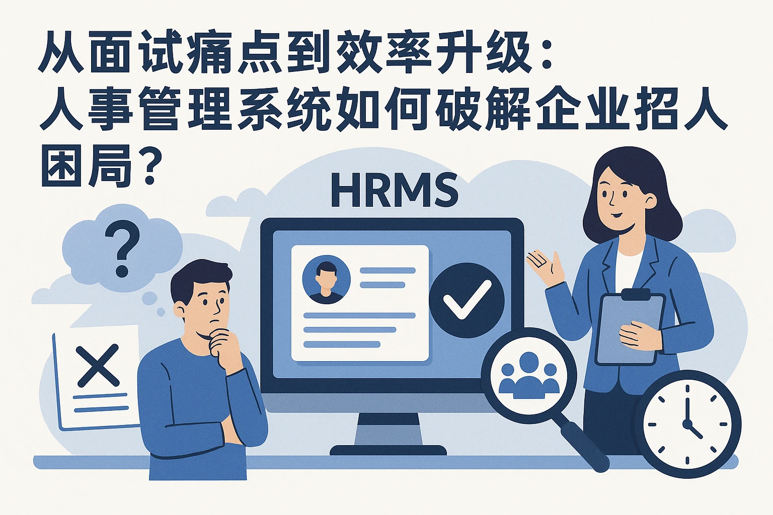 从面试痛点到效率升级：人事管理系统如何破解企业招人困局？