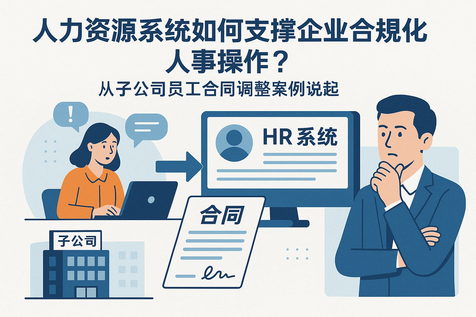 人力资源系统如何支撑企业合规化人事操作？从子公司员工合同调整案例说起