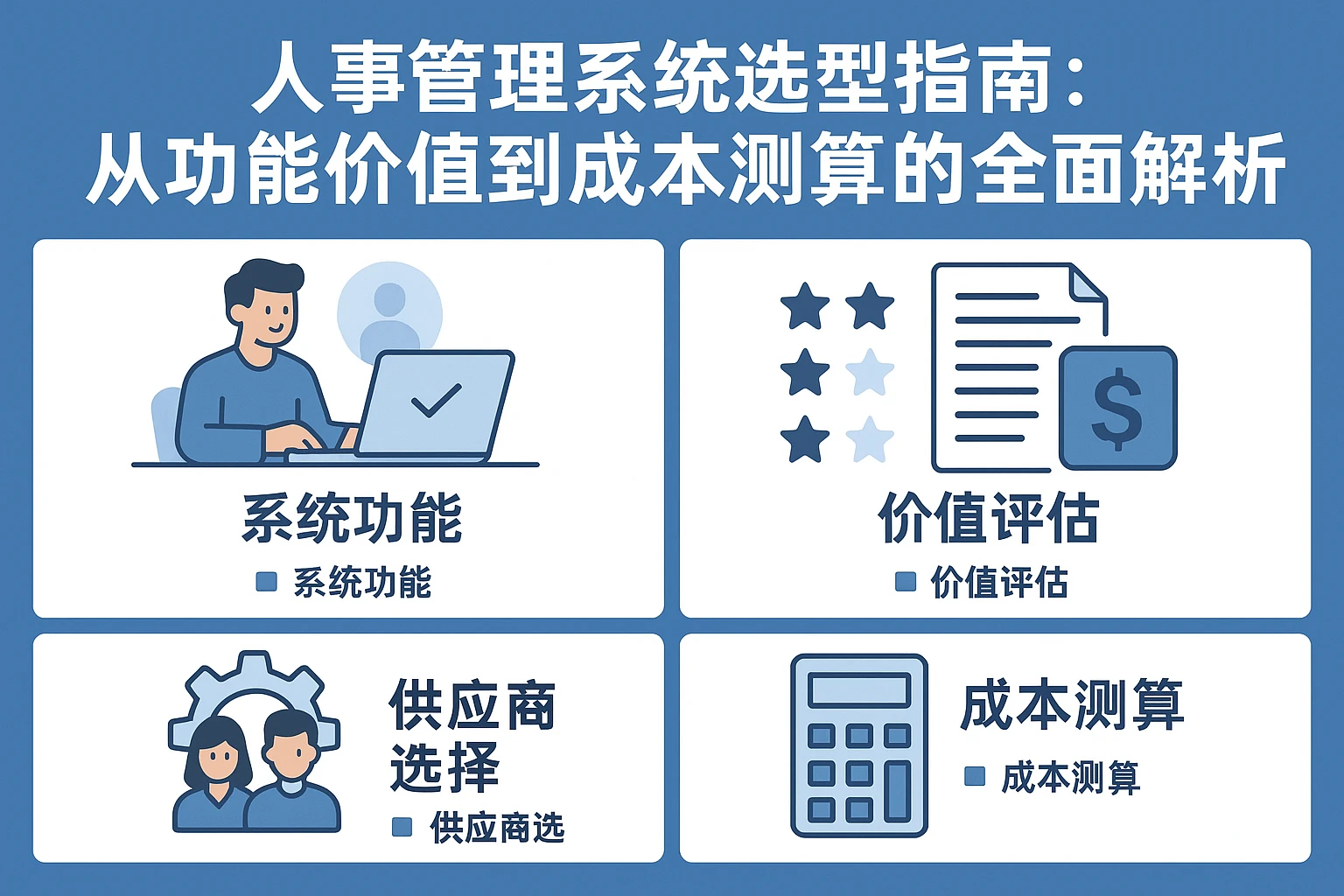 人事管理系统选型指南:从功能价值到成本测算的全面解析