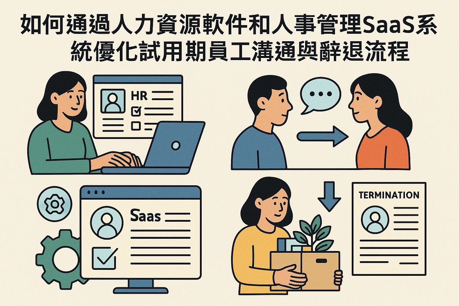 如何通过人力资源软件和人事管理SaaS系统优化试用期员工沟通与辞退流程