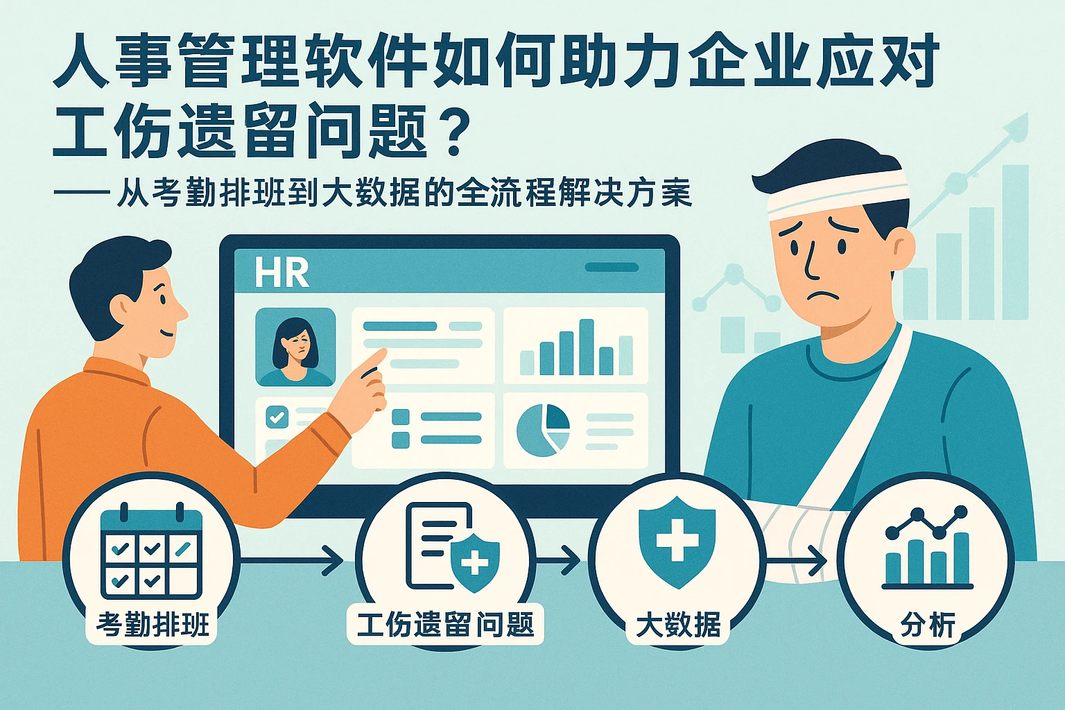 人事管理软件如何助力企业应对工伤遗留问题？——从考勤排班到大数据的全流程解决方案