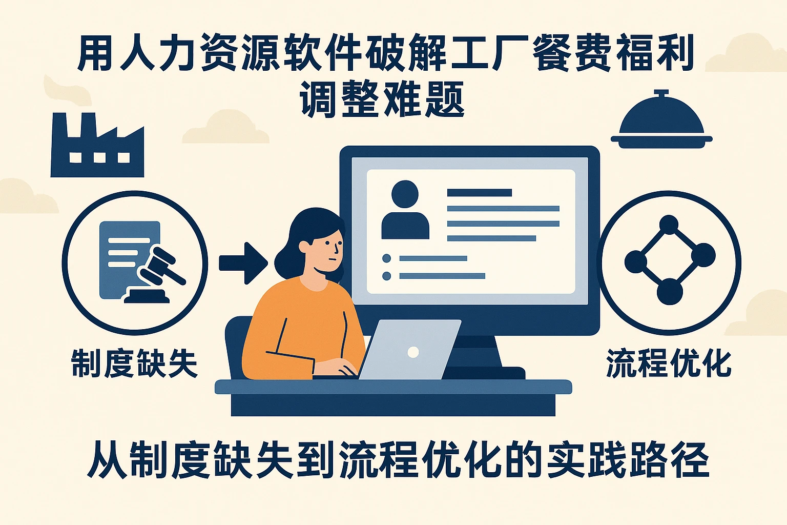 用人力资源软件破解工厂餐费福利调整难题:从制度缺失到流程优化的实践路径
