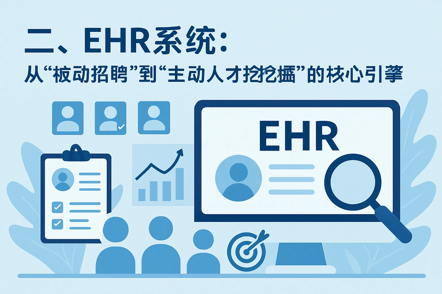 二、EHR系统：从“被动招聘”到“主动人才挖掘”的核心引擎