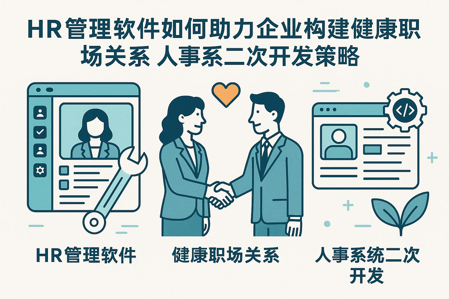 HR管理软件如何助力企业构建健康职场关系与人事系统二次开发策略
