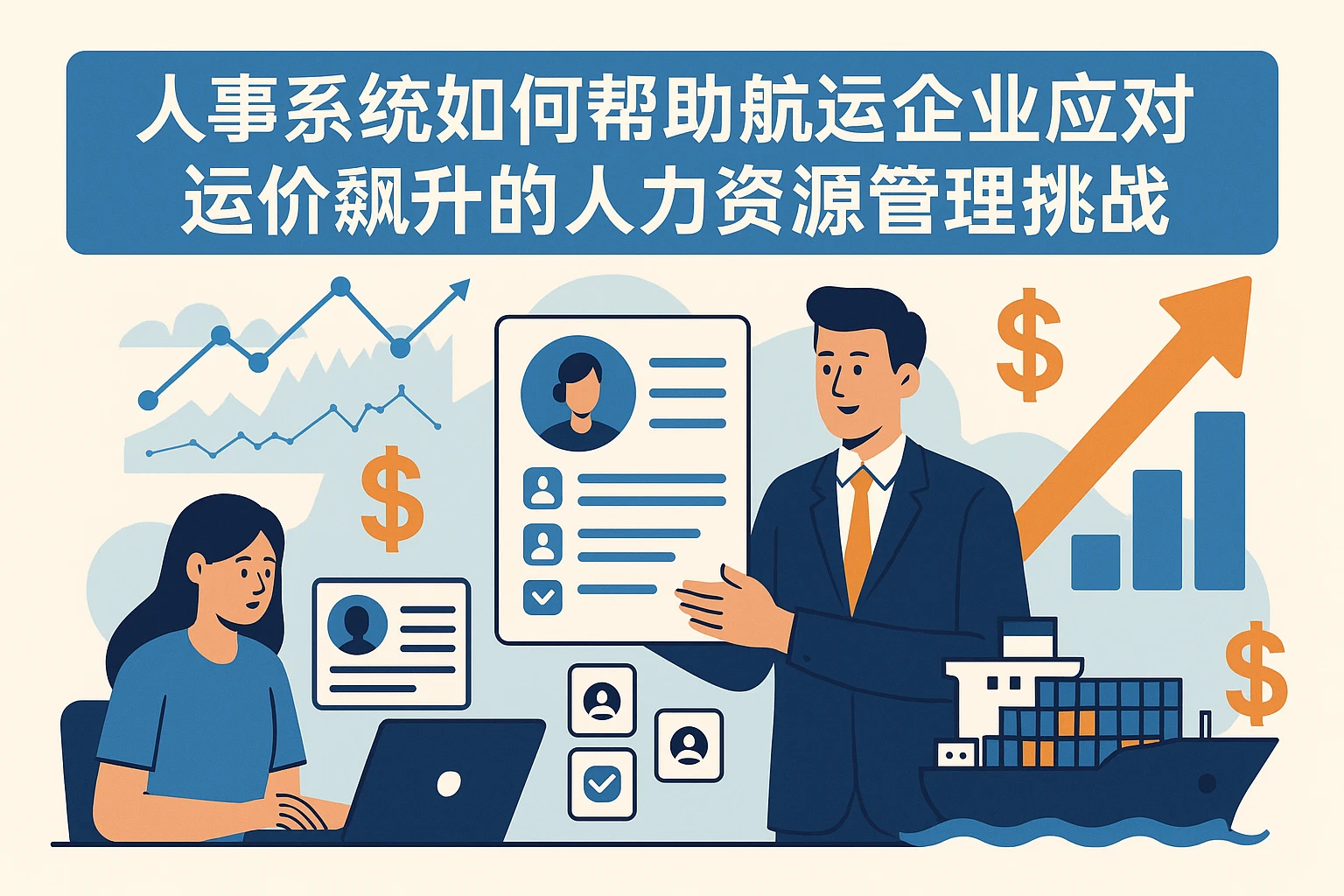 人事系统如何帮助航运企业应对运价飙升的人力资源管理挑战