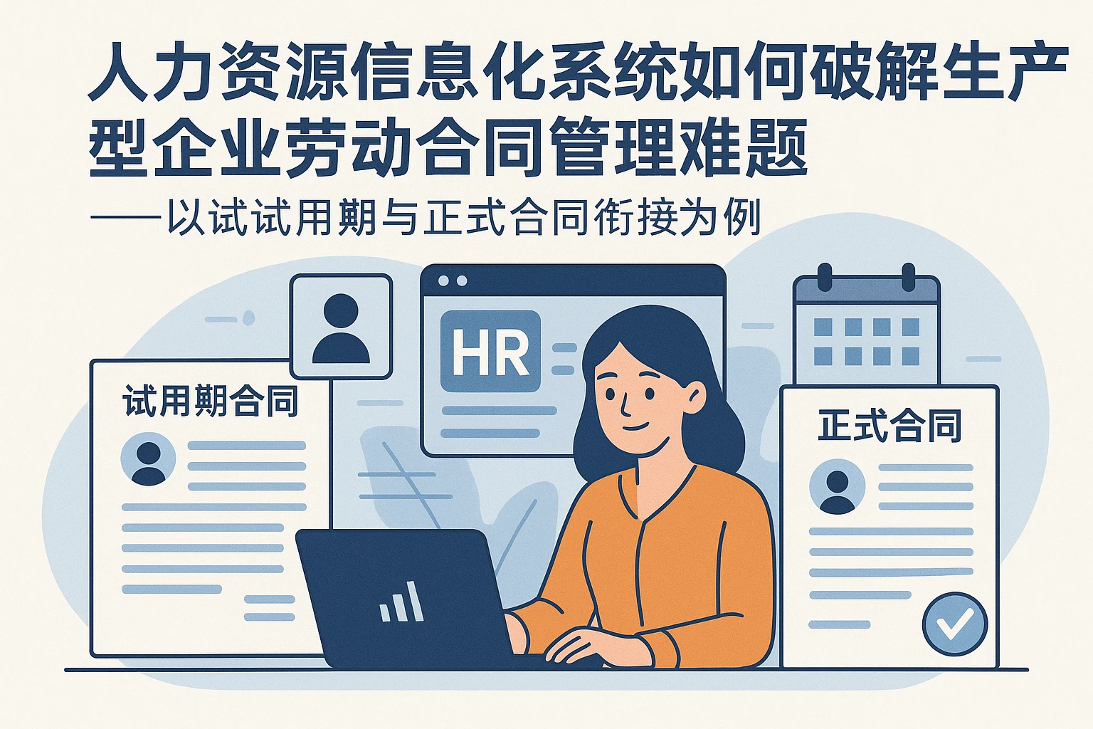 人力资源信息化系统如何破解生产型企业劳动合同管理难题——以试用期与正式合同衔接为例