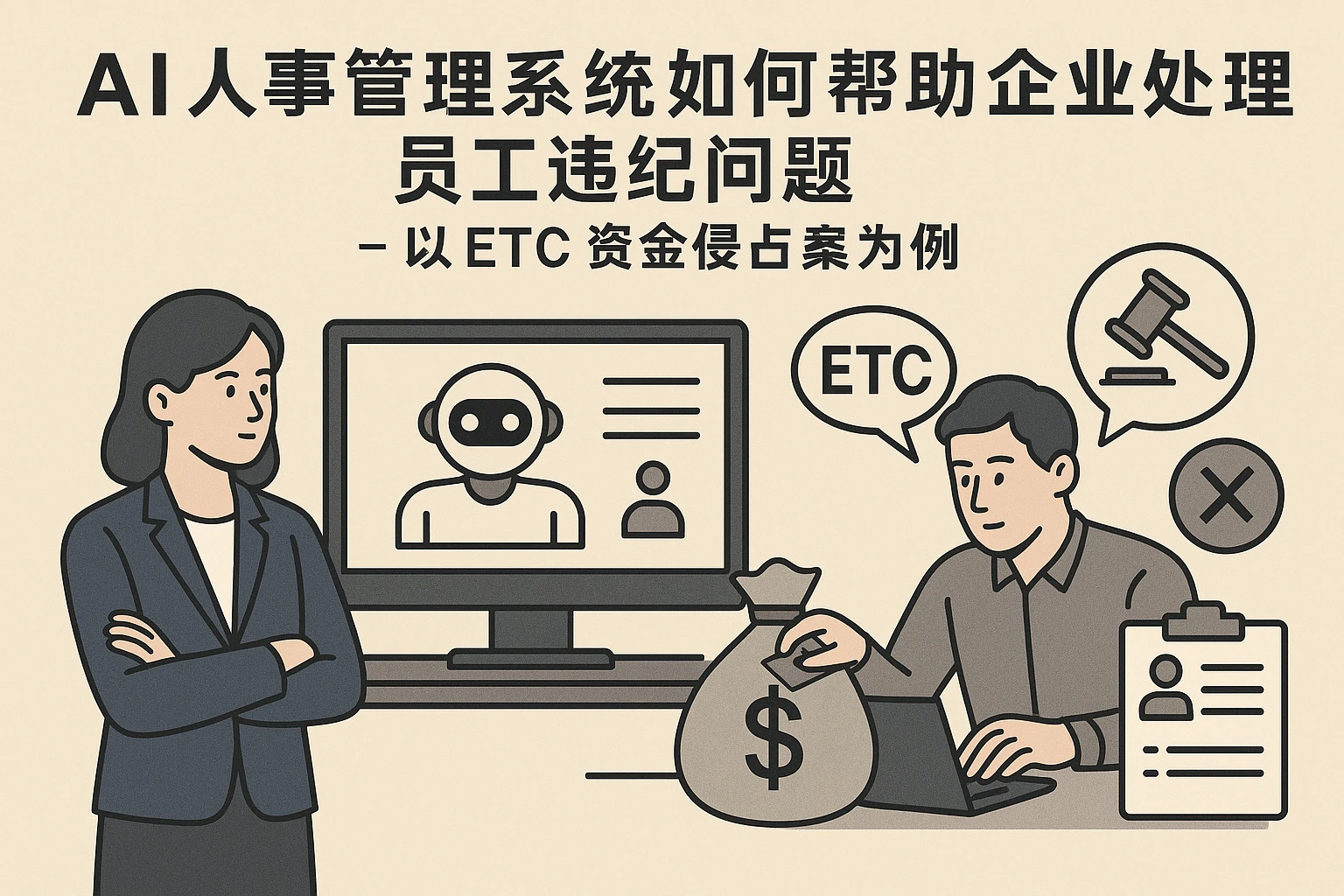 AI人事管理系统如何帮助企业处理员工违纪问题 - 以ETC资金侵占案为例