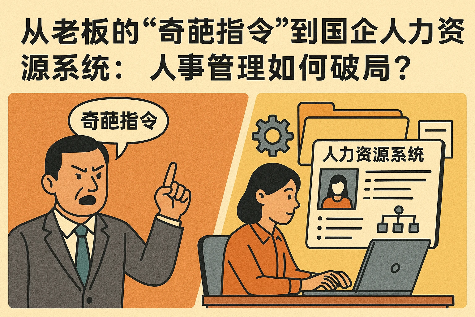 从老板的“奇葩指令”到国企人力资源系统:人事管理如何破局?