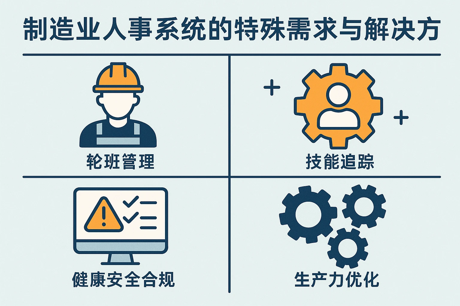 制造业人事系统的特殊需求与解决方案