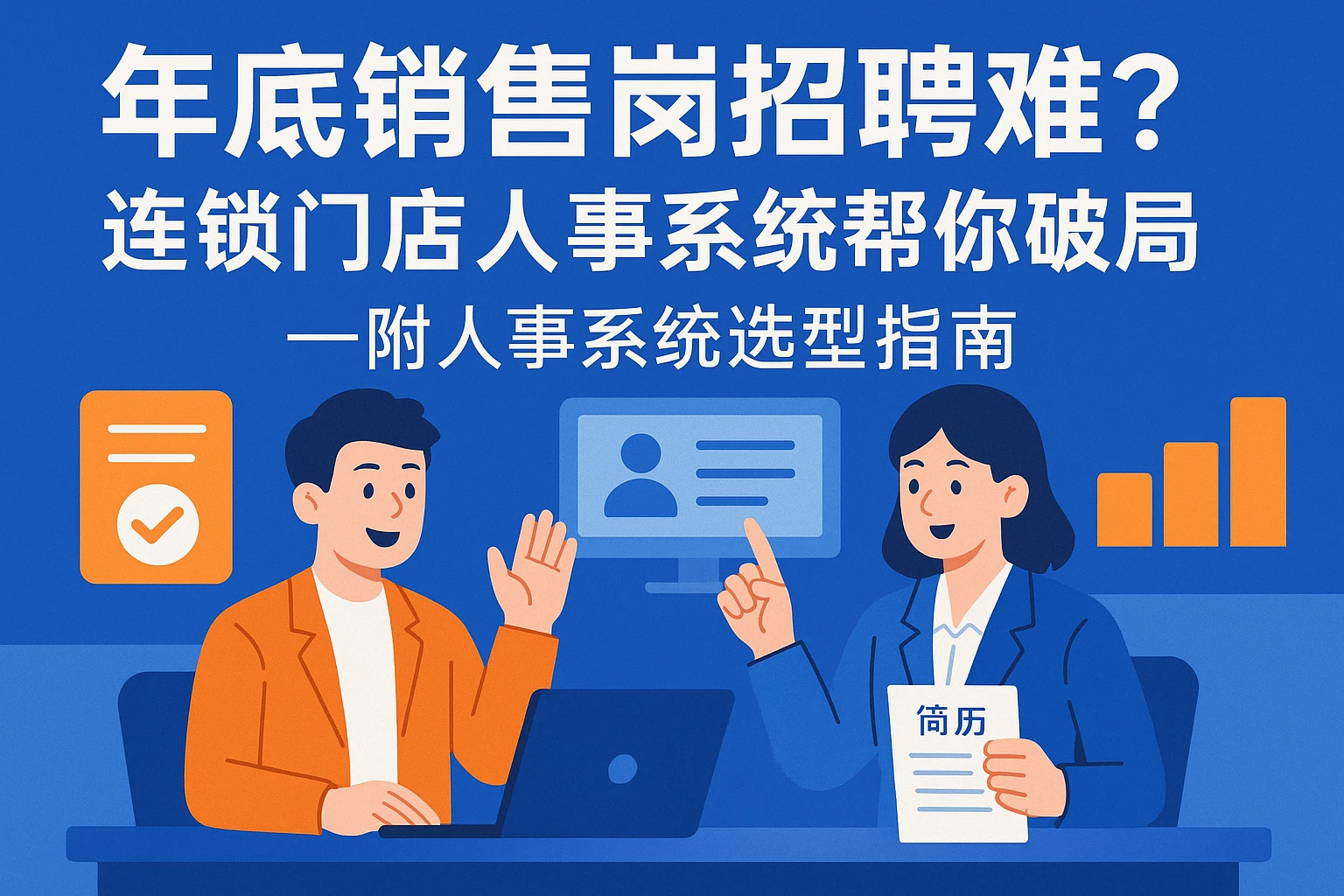 年底销售岗招聘难？连锁门店人事系统帮你破局——附人事系统选型指南