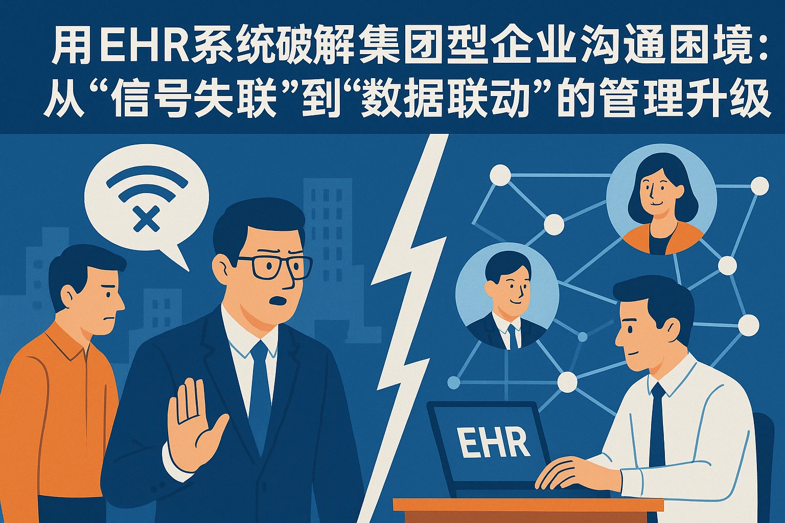 用EHR系统破解集团型企业沟通困境:从“信号失联”到“数据联动”的管理升级