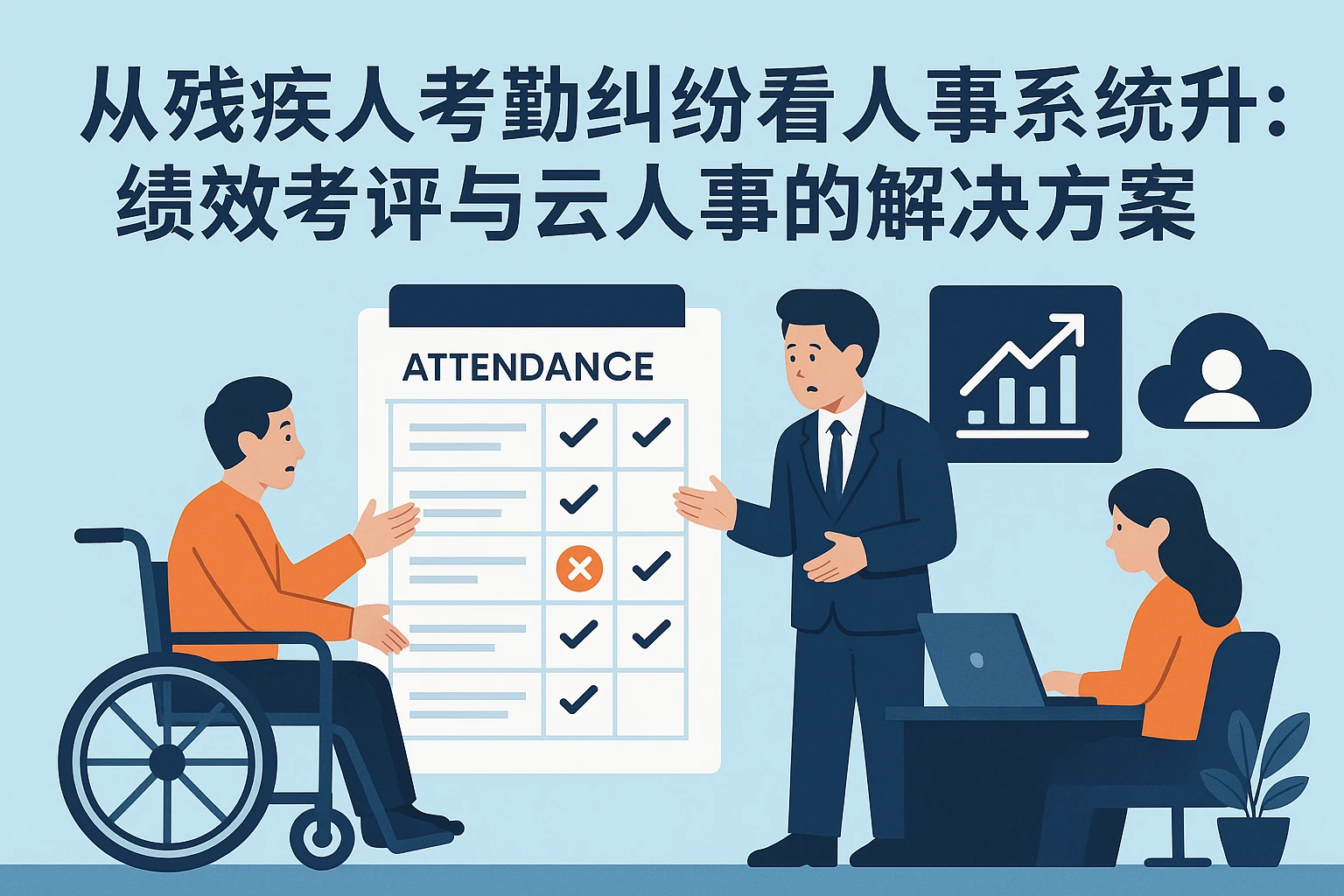 从残疾人考勤纠纷看人事系统升级：绩效考评与云人事的解决方案