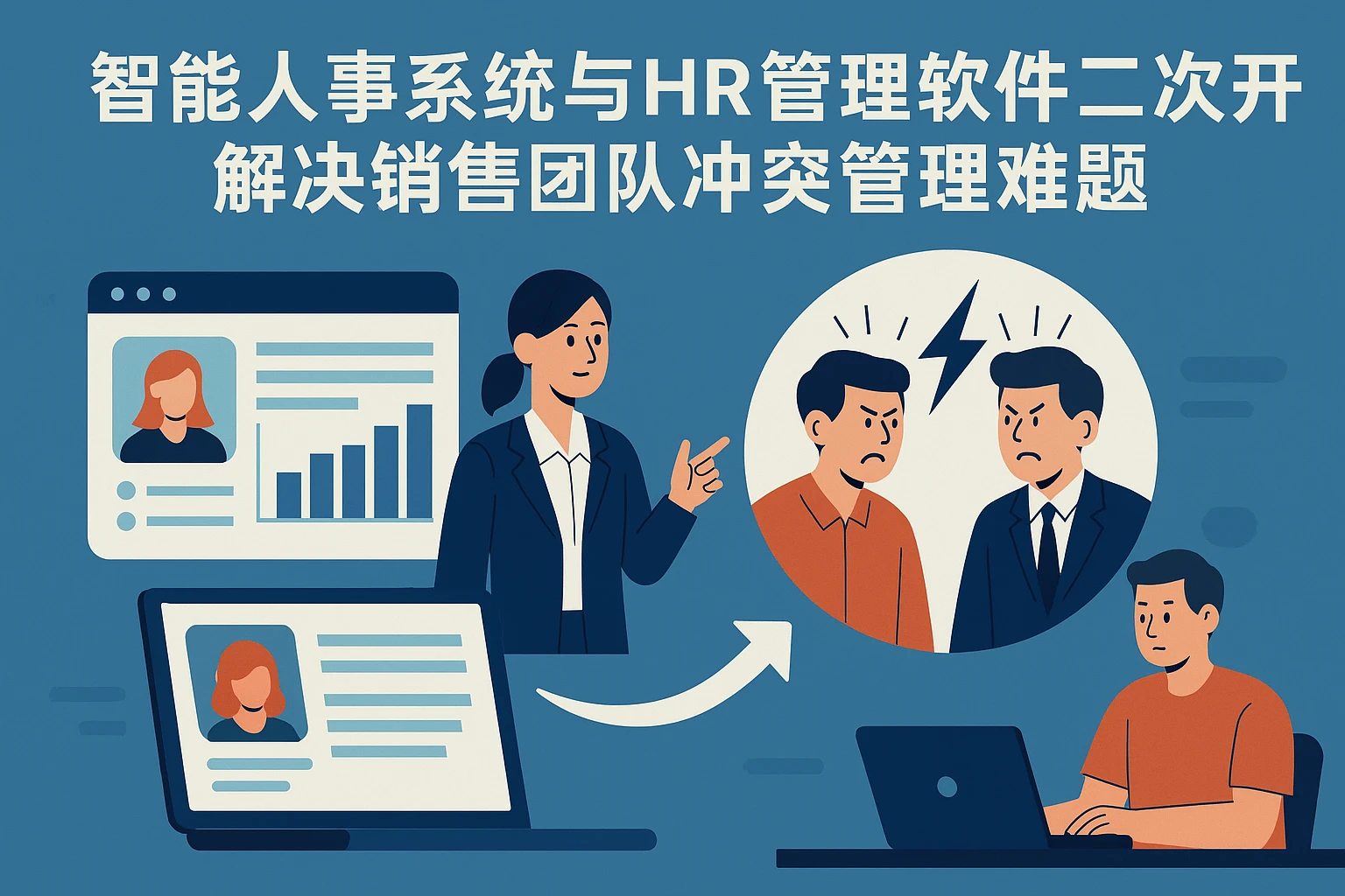 智能人事系统与HR管理软件二次开发解决销售团队冲突管理难题