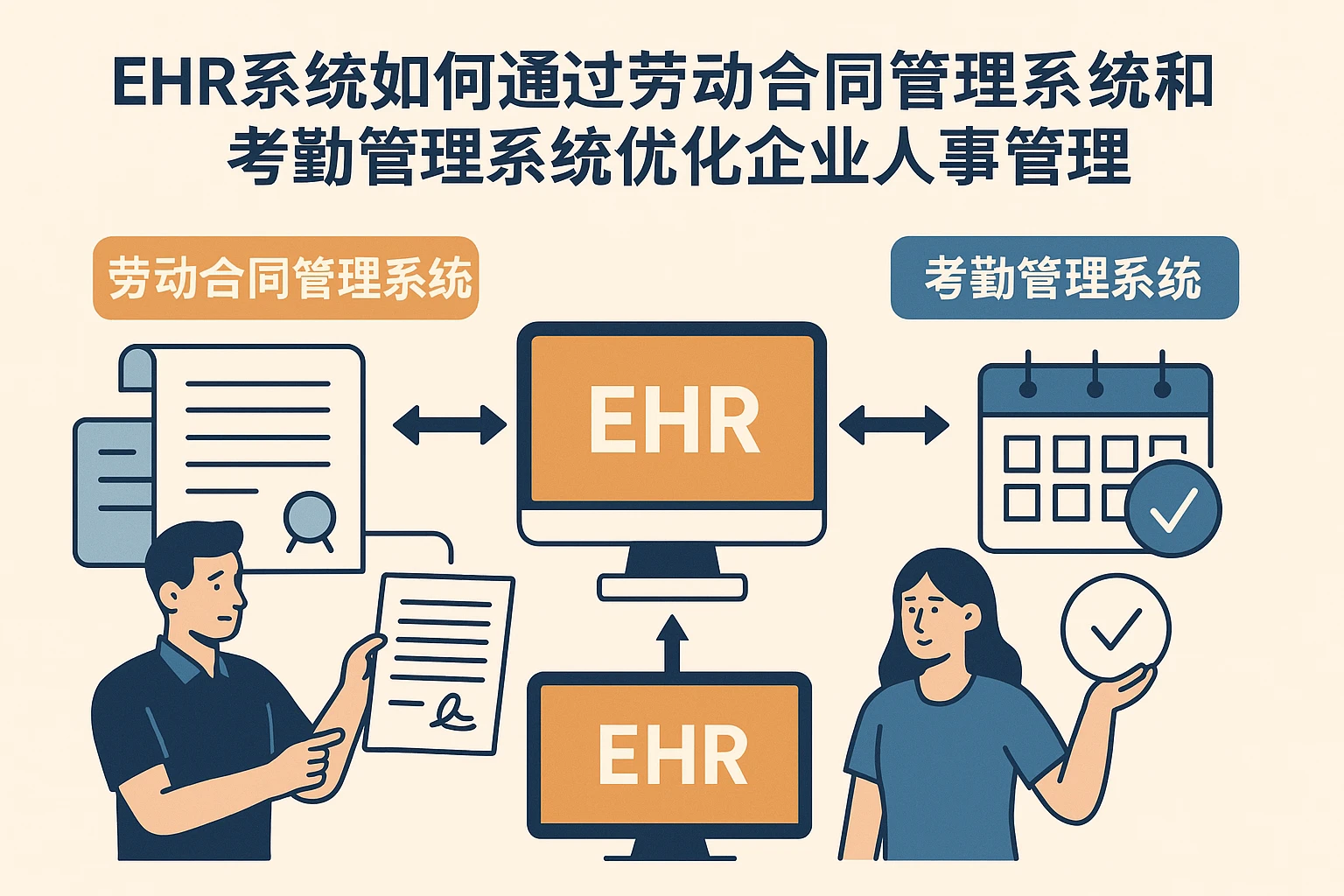 EHR系统如何通过劳动合同管理系统和考勤管理系统优化企业人事管理