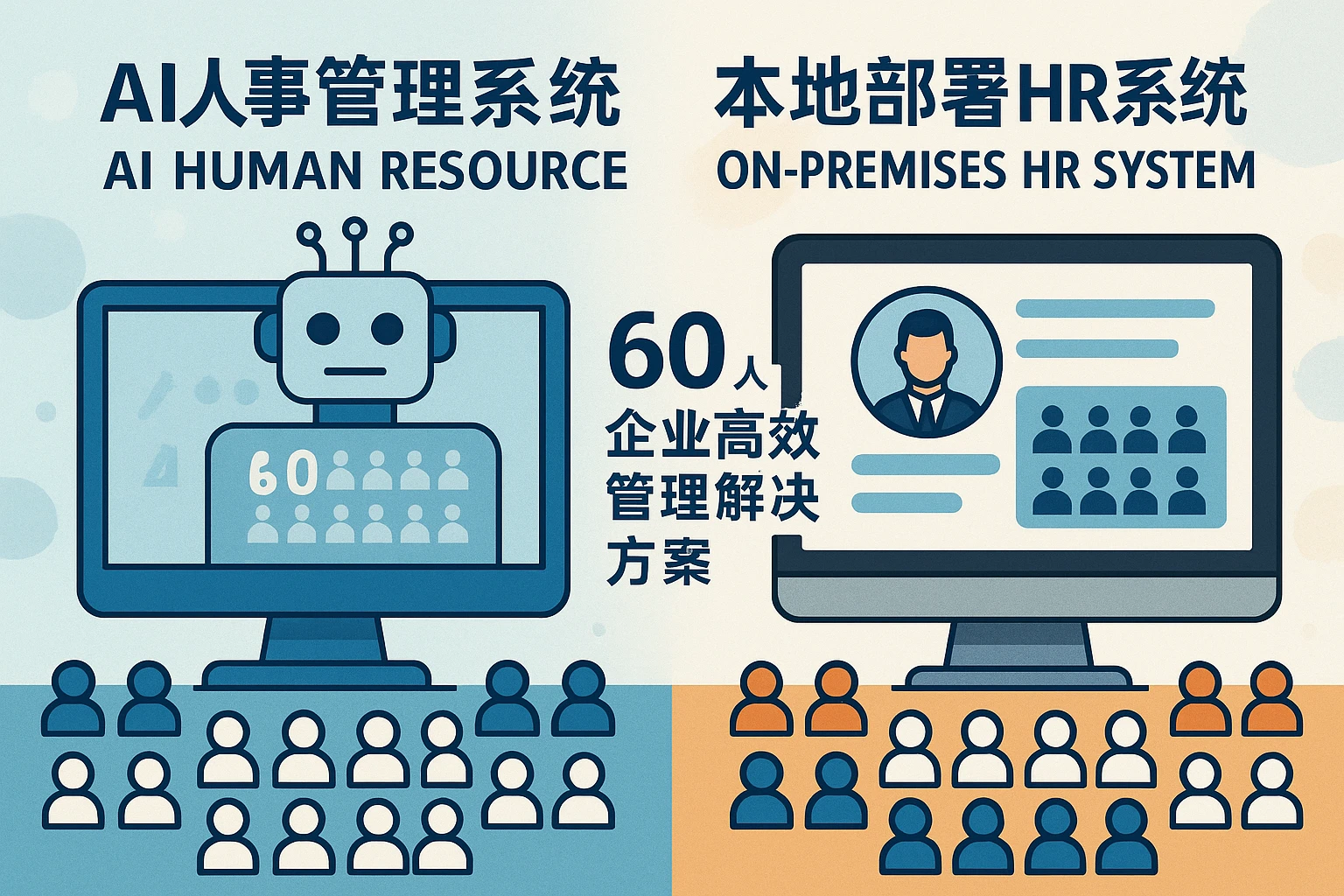 AI人事管理系统与本地部署HR系统:60人企业高效管理解决方案