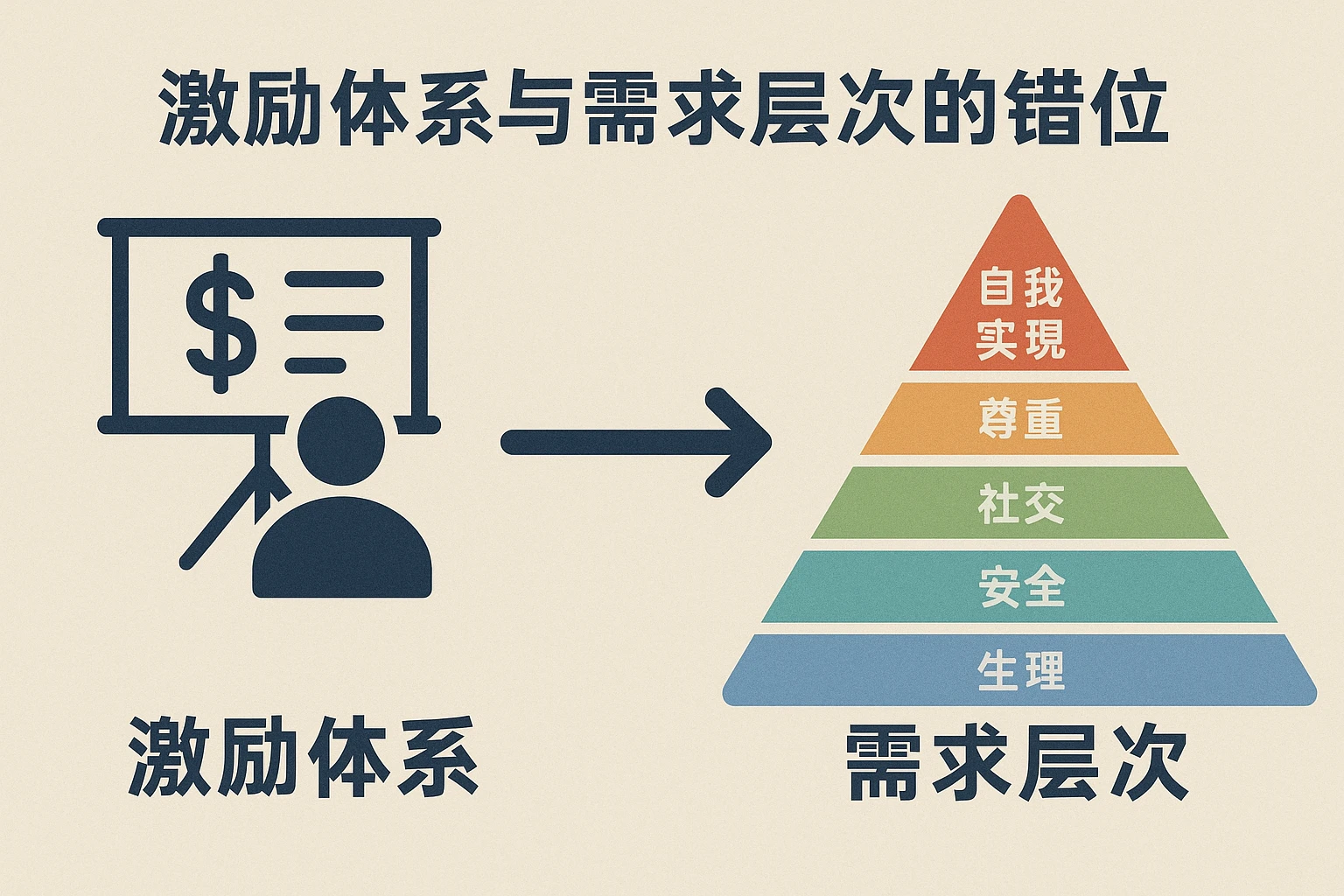 2. 激励体系与需求层次的错位