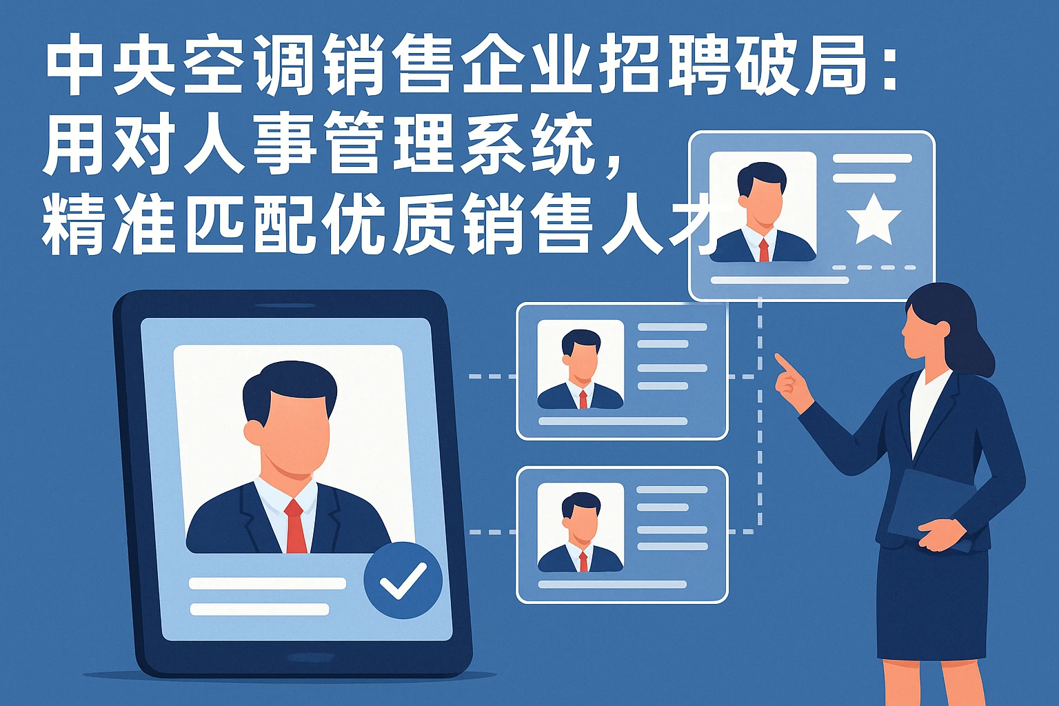 中央空调销售企业招聘破局：用对人事管理系统，精准匹配优质销售人才