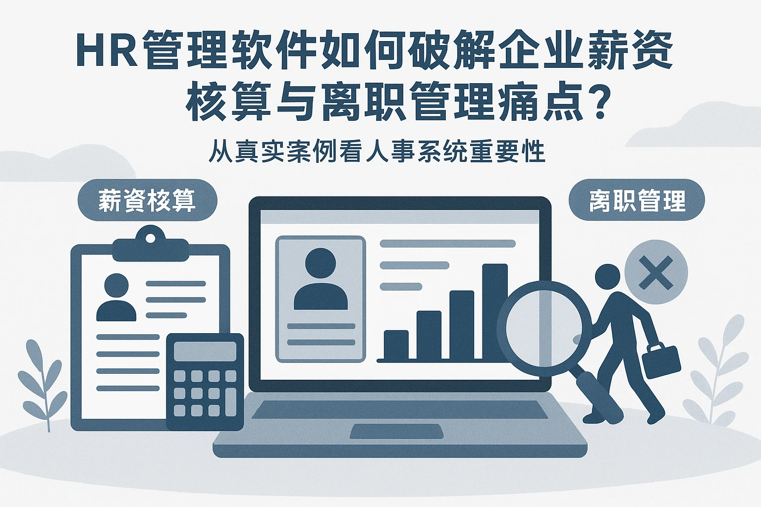 HR管理软件如何破解企业薪资核算与离职管理痛点?从真实案例看人事系统的重要性