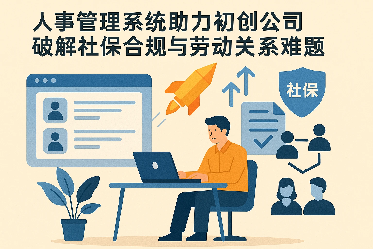 人事管理系统助力初创公司破解社保合规与劳动关系难题