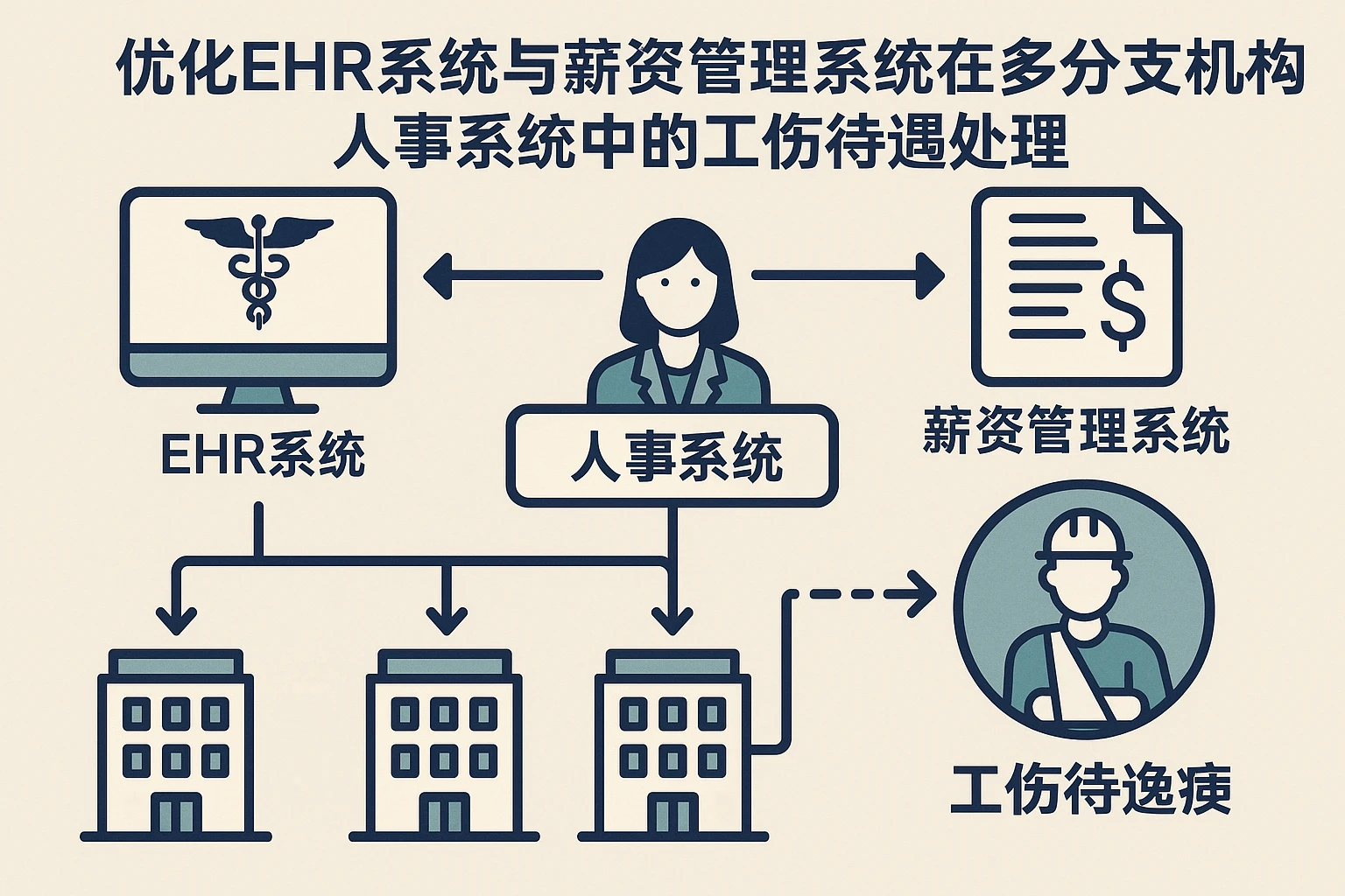 优化EHR系统与薪资管理系统在多分支机构人事系统中的工伤待遇处理