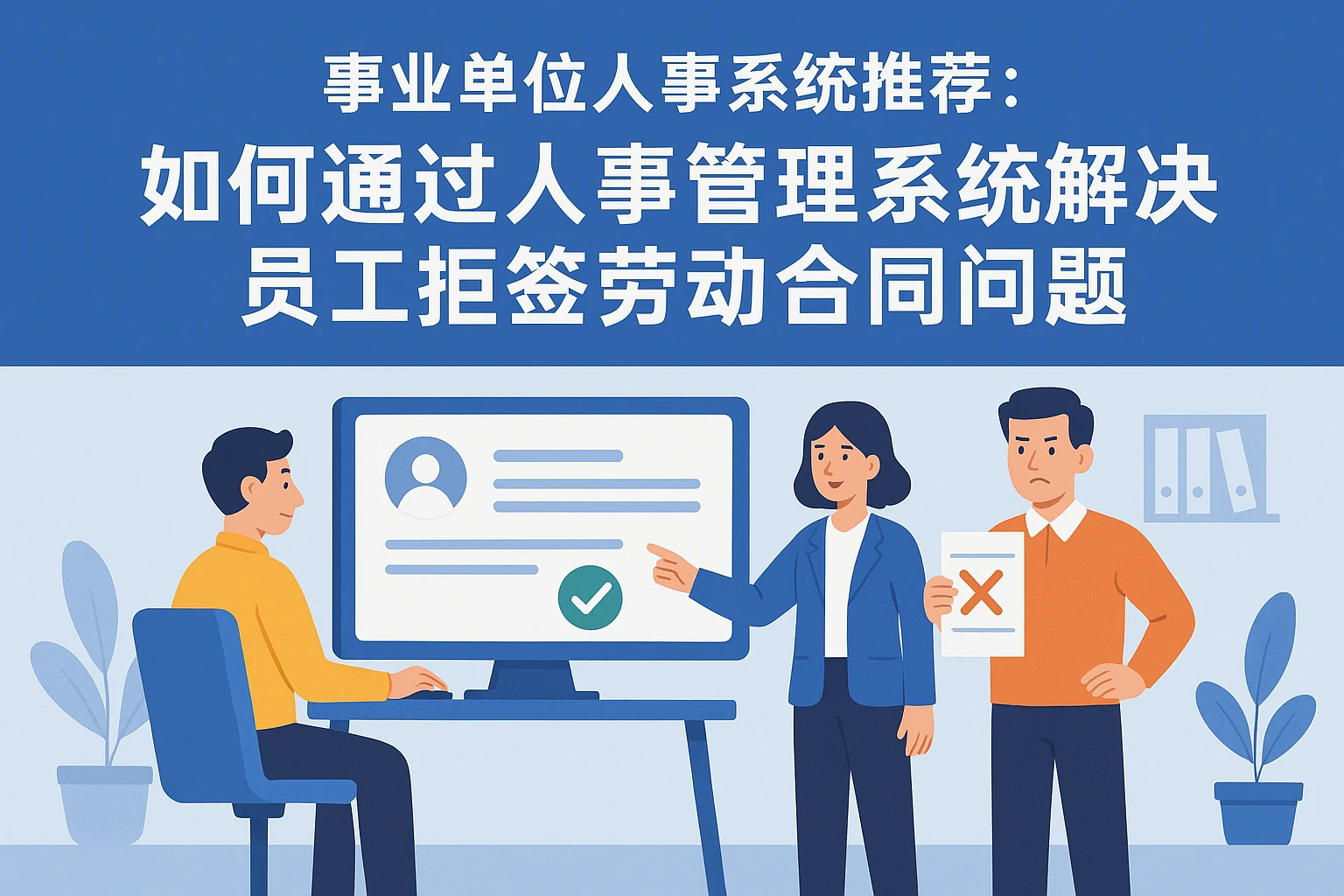 事业单位人事系统推荐：如何通过人事管理系统解决员工拒签劳动合同问题