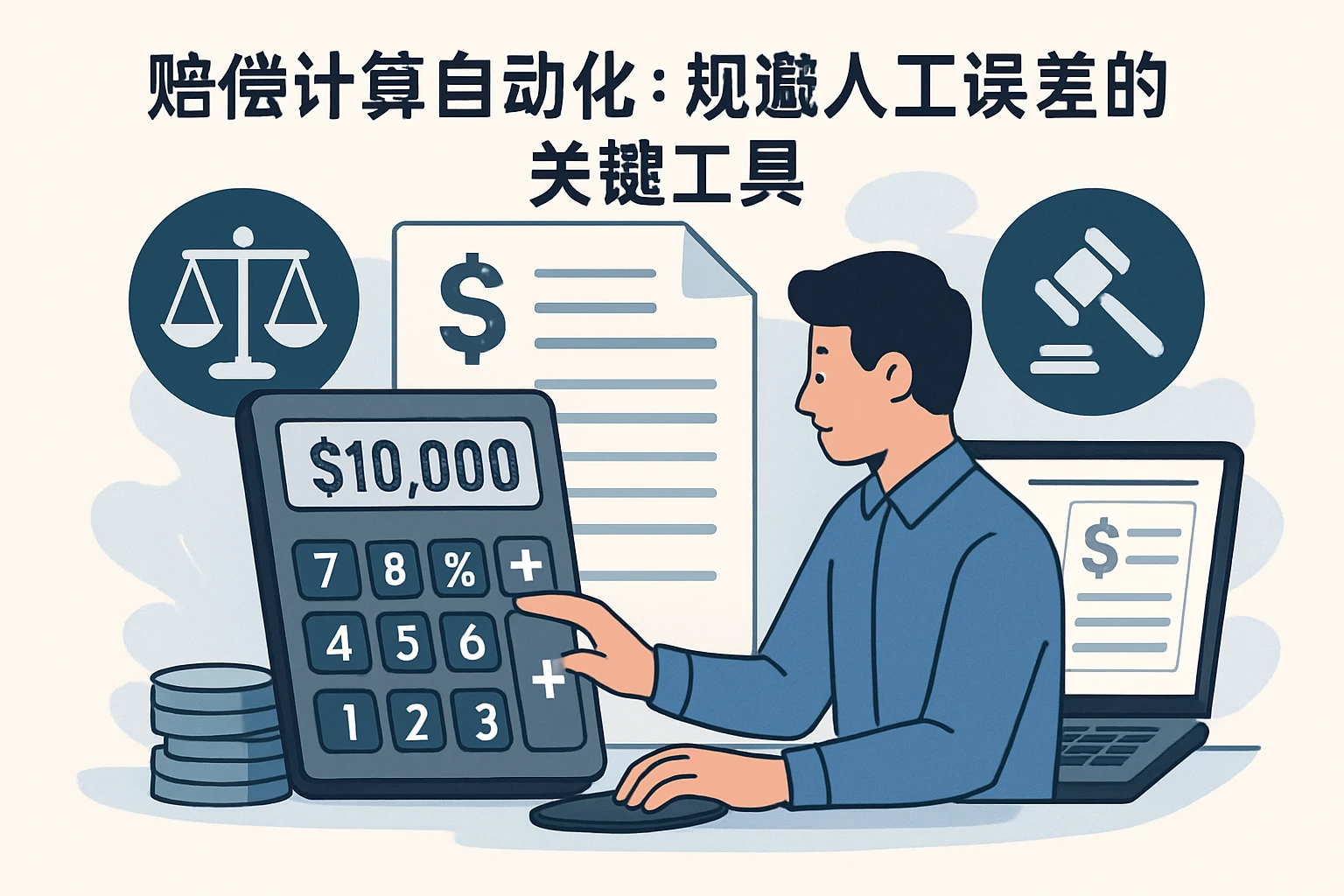 2. 赔偿计算自动化:规避人工误差的关键工具