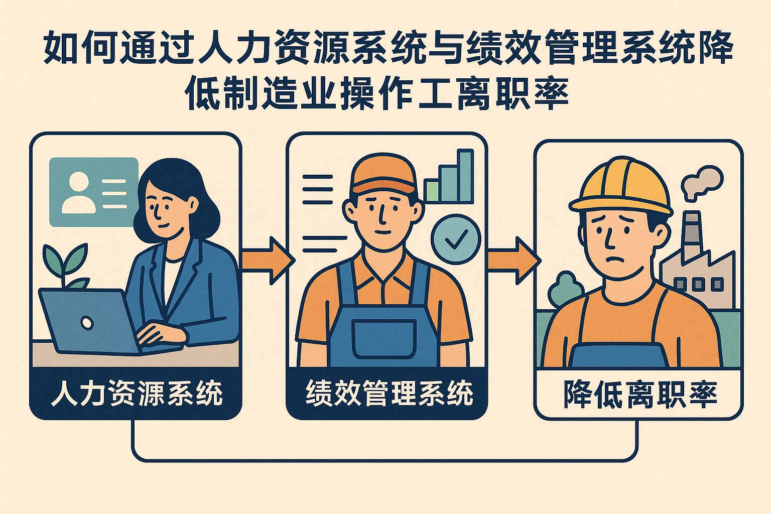 如何通过人力资源系统与绩效管理系统降低制造业操作工离职率
