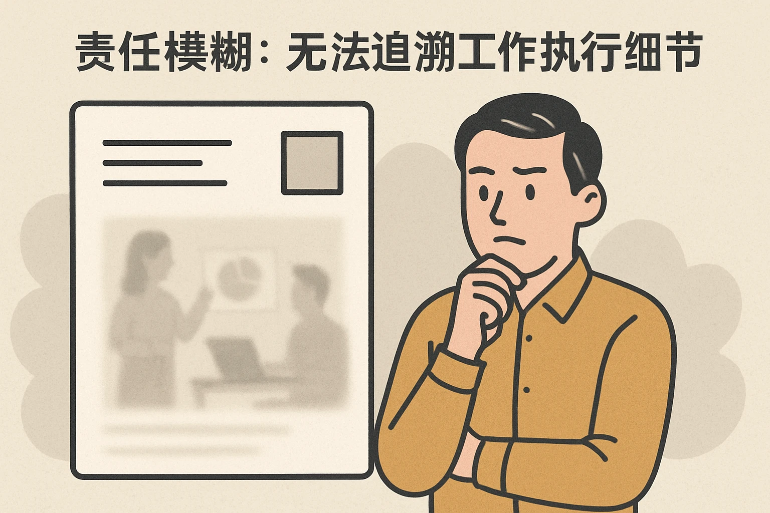 2. 责任模糊：无法追溯工作执行细节