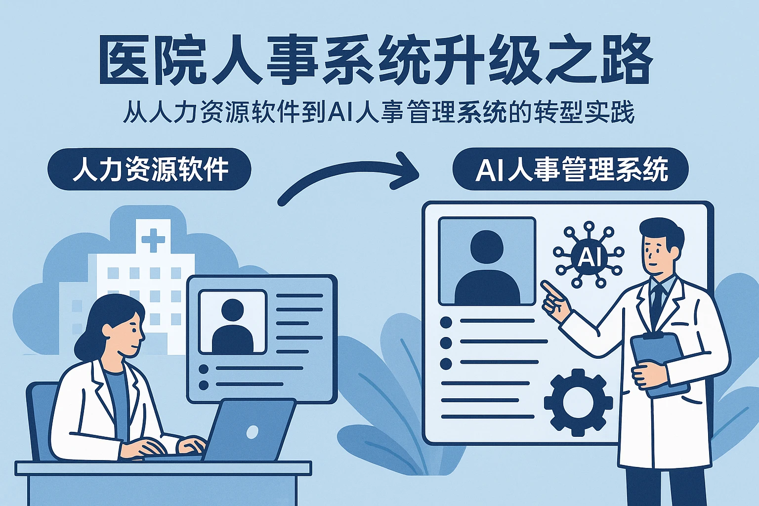 医院人事系统升级之路：从人力资源软件到AI人事管理系统的转型实践