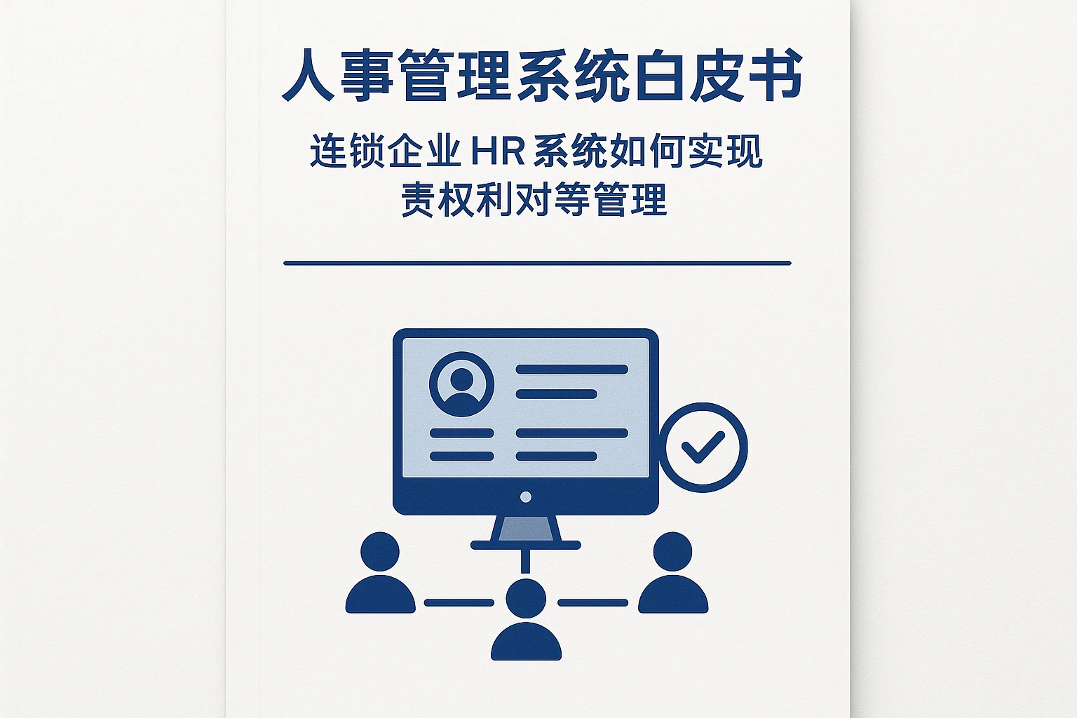 人事管理系统白皮书：连锁企业HR系统如何实现责权利对等管理