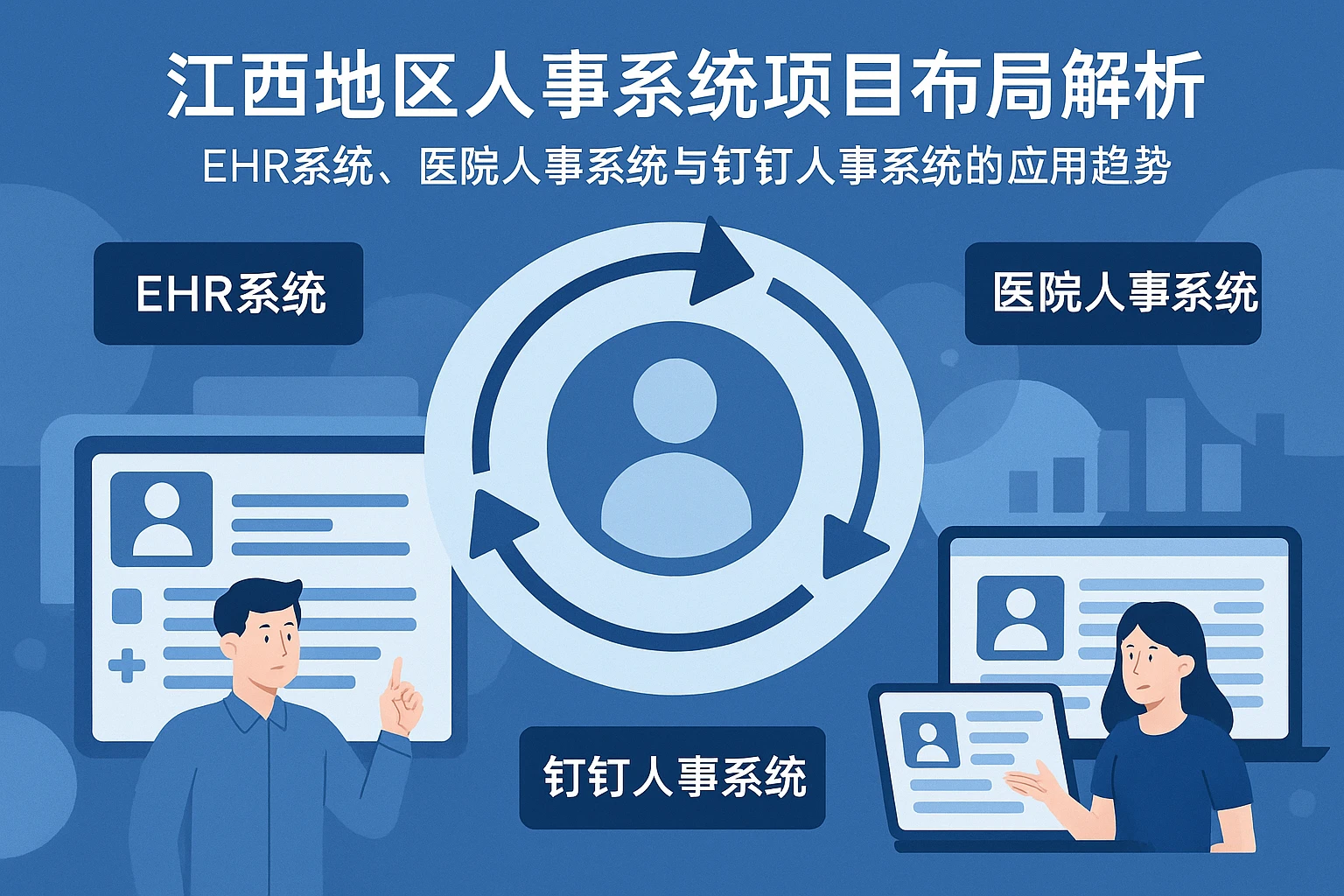 江西地区人事系统项目布局解析:EHR系统、医院人事系统与钉钉人事系统的应用趋势