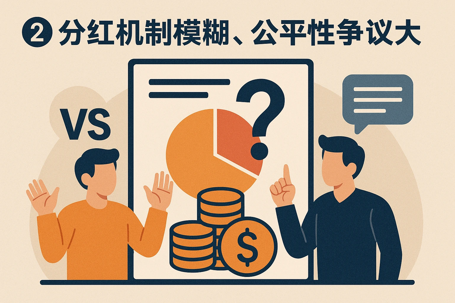 2. 分红机制模糊，公平性争议大
