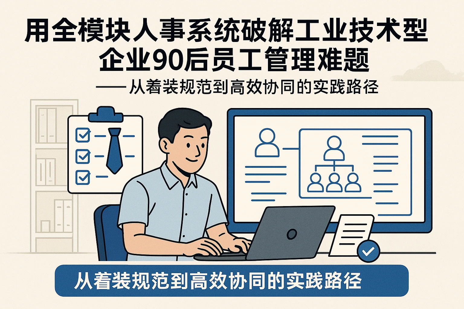用全模块人事系统破解工业技术型企业90后员工管理难题——从着装规范到高效协同的实践路径