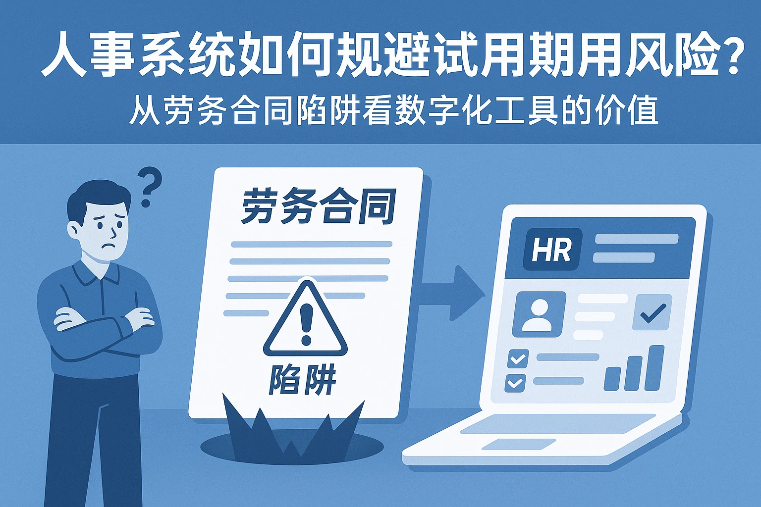人事系统如何规避试用期用工风险?从劳务合同陷阱看数字化工具的价值