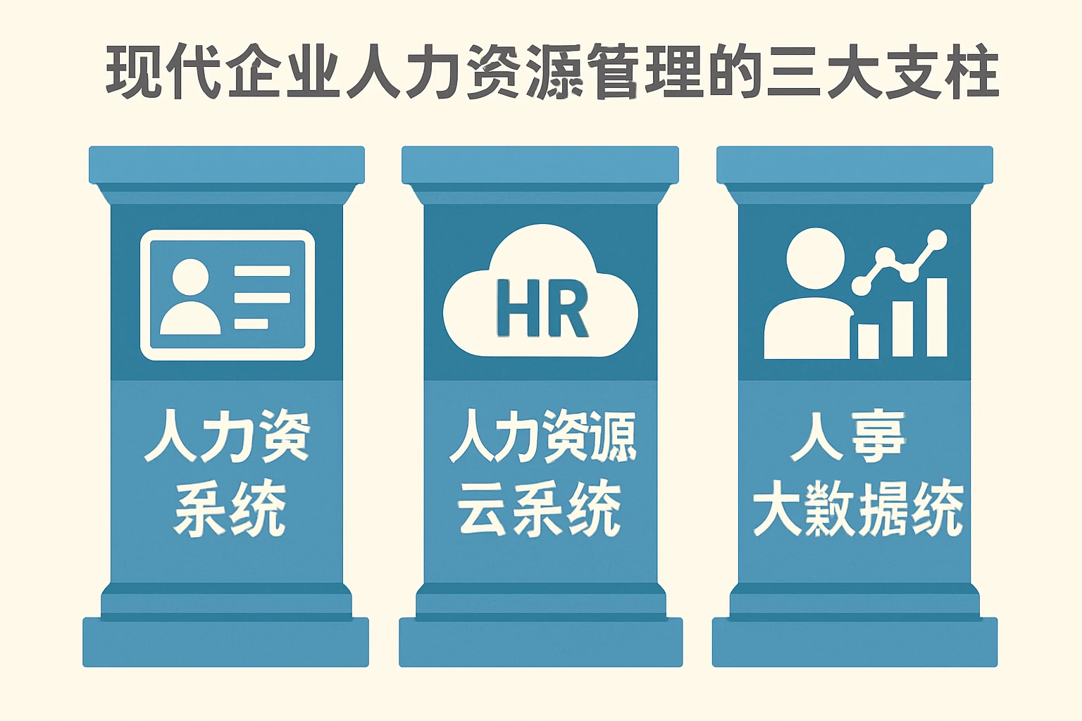 人力资源系统、人力资源云系统与人事大数据系统：现代企业人力资源管理的三大支柱