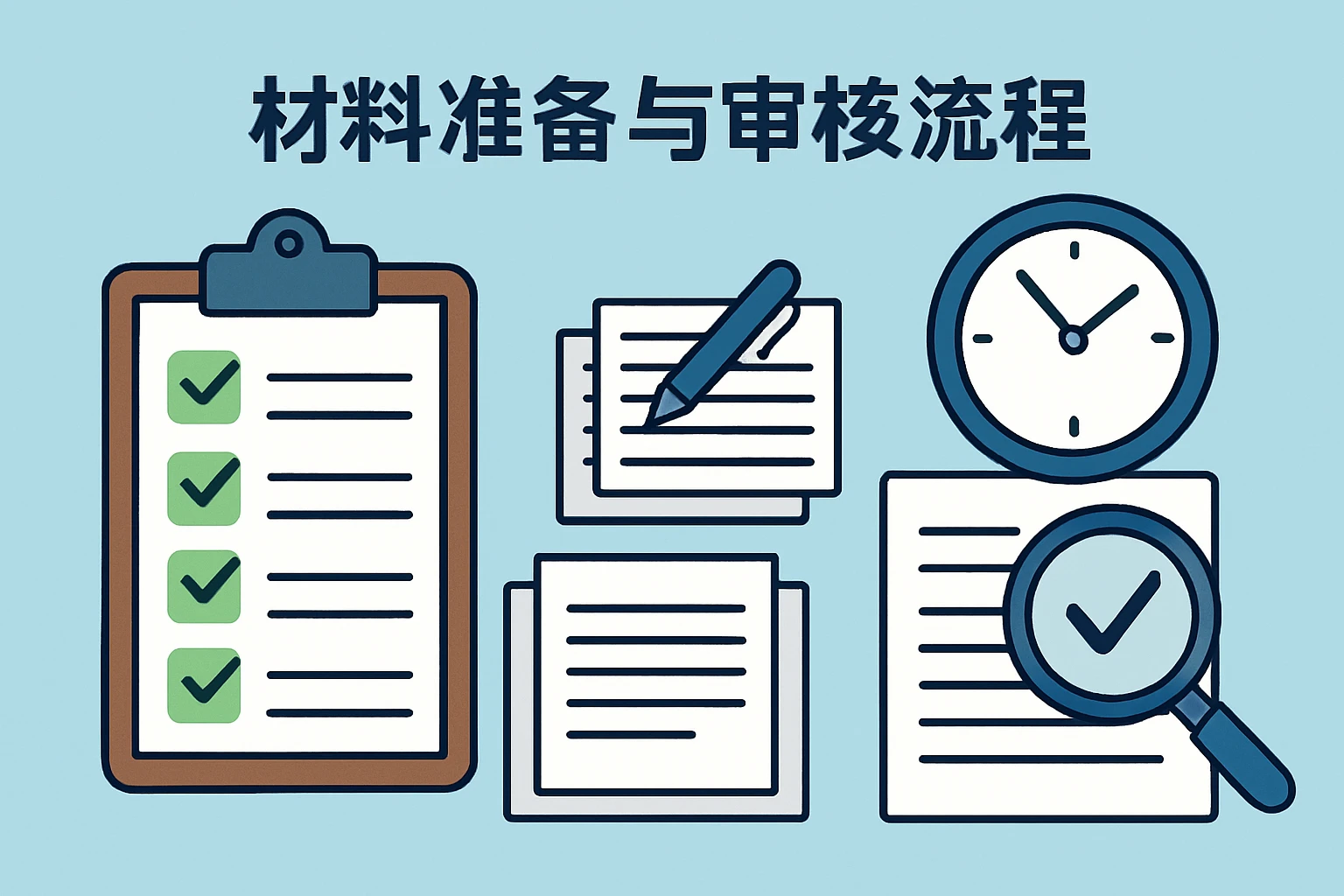 材料准备与审核流程