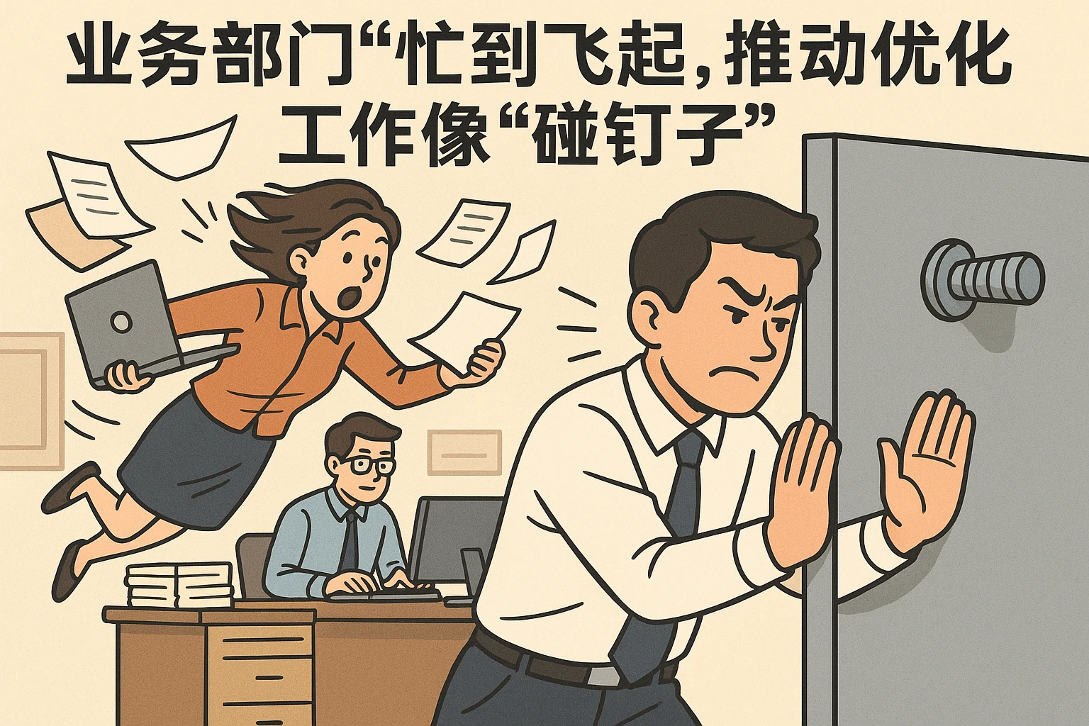 2. 业务部门“忙到飞起”，推动优化工作像“碰钉子”