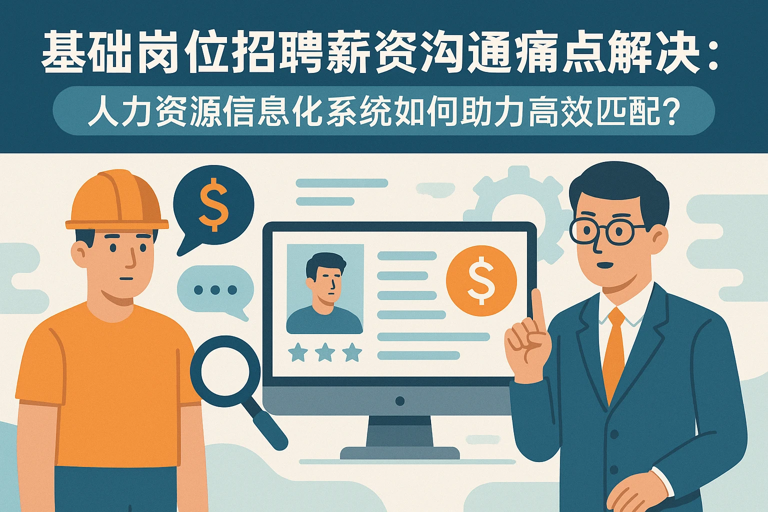 基础岗位招聘薪资沟通痛点解决：人力资源信息化系统如何助力高效匹配？