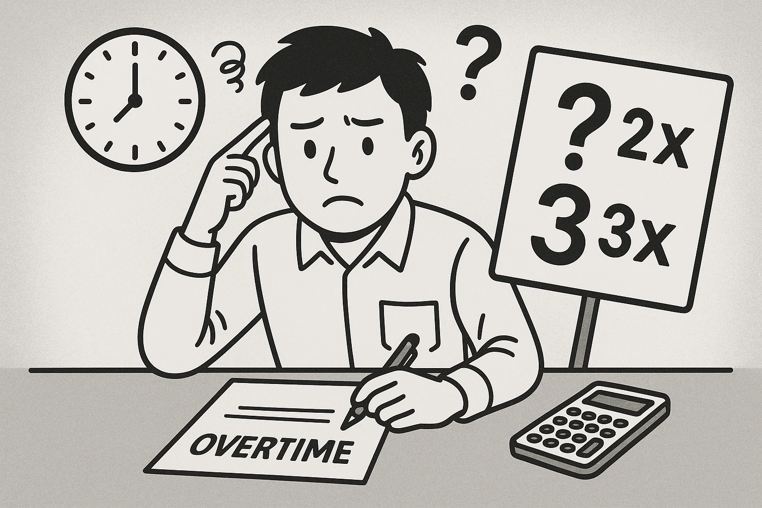 2. 薪酬计算困惑:加班工资是否需要双倍/三倍?