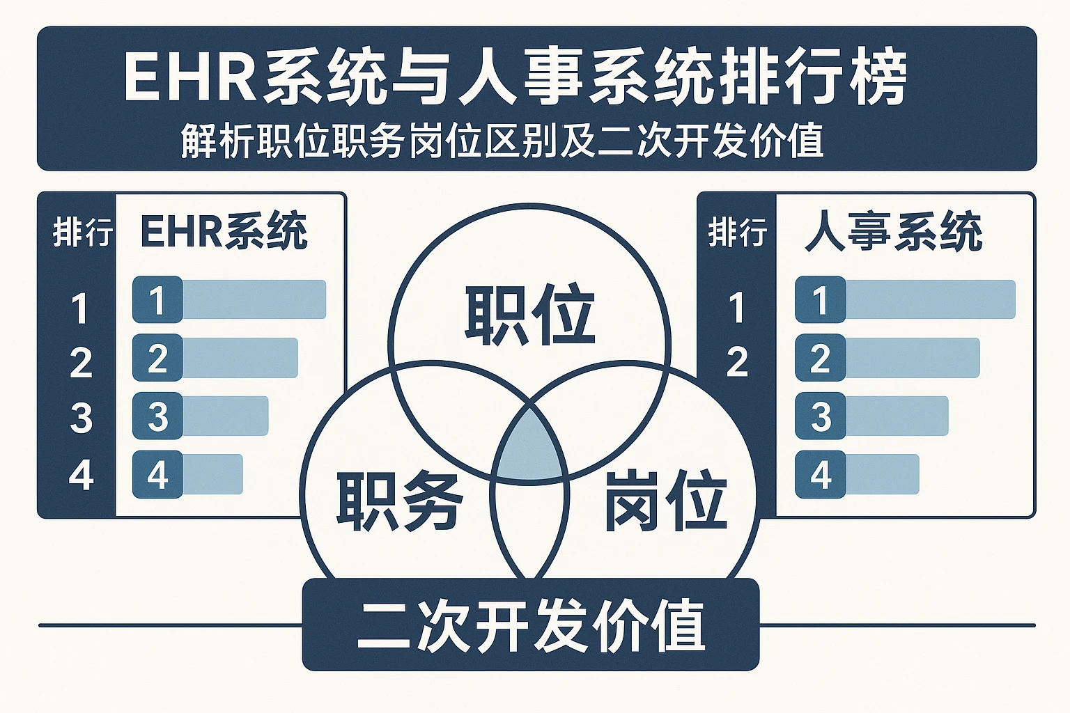 EHR系统与人事系统排行榜：解析职位职务岗位区别及二次开发价值