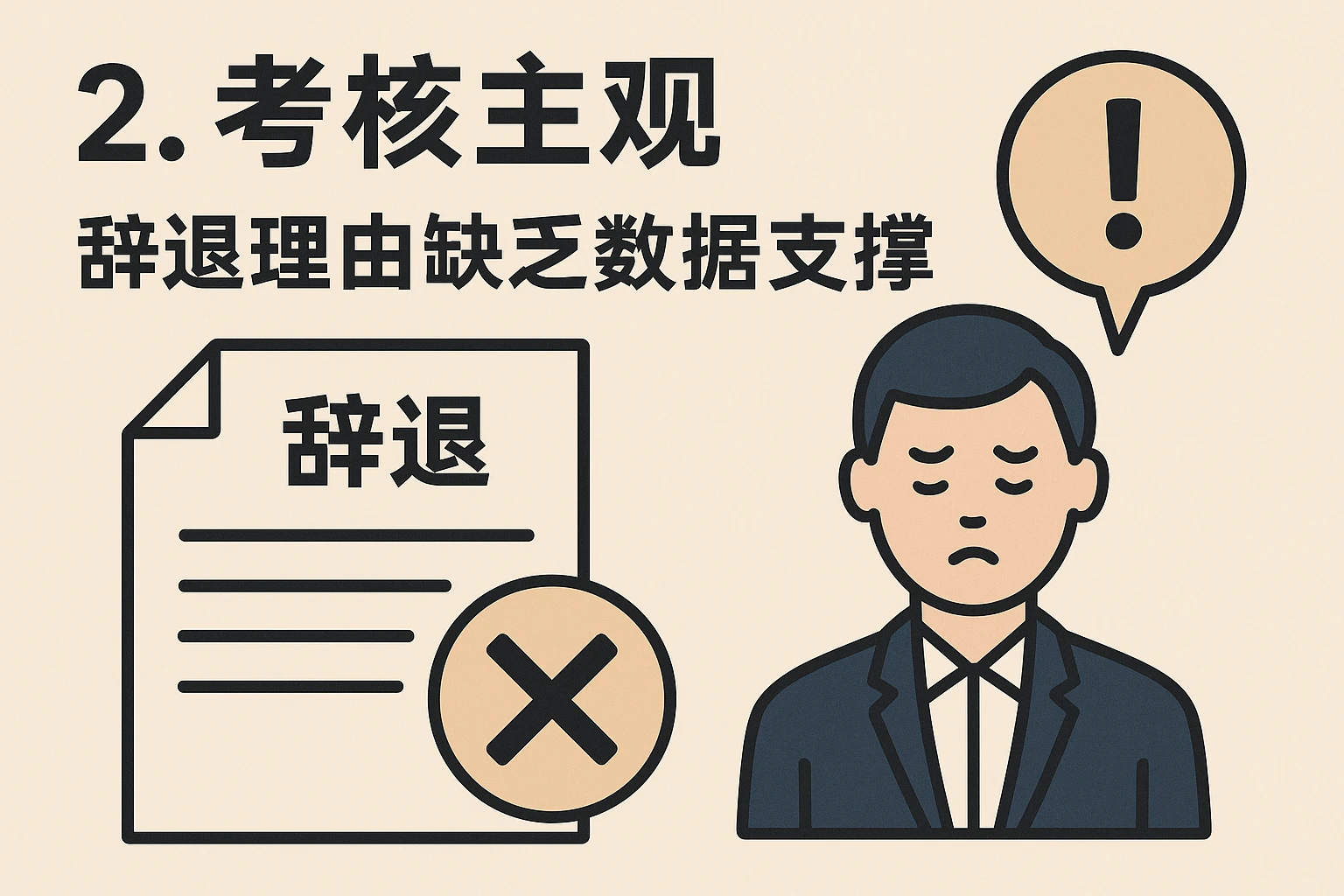 2. 考核主观：辞退理由缺乏数据支撑