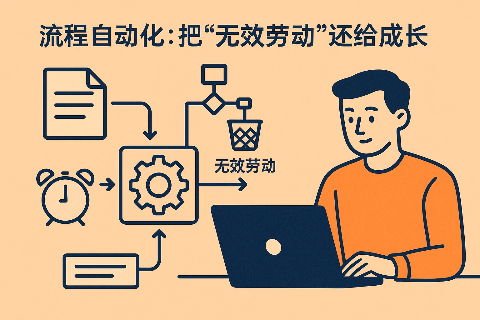 2. 流程自动化:把“无效劳动”还给成长