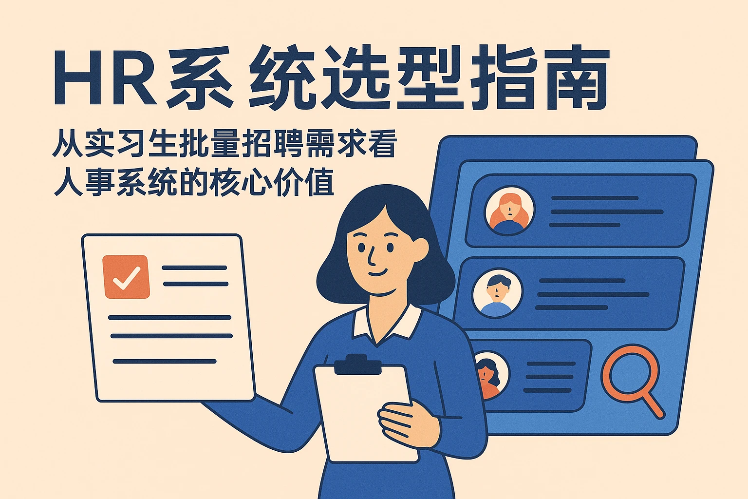 HR系统选型指南：从实习生批量招聘需求看人事系统的核心价值