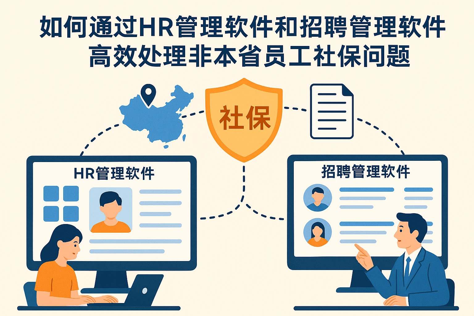 如何通过HR管理软件和招聘管理软件高效处理非本省员工社保问题