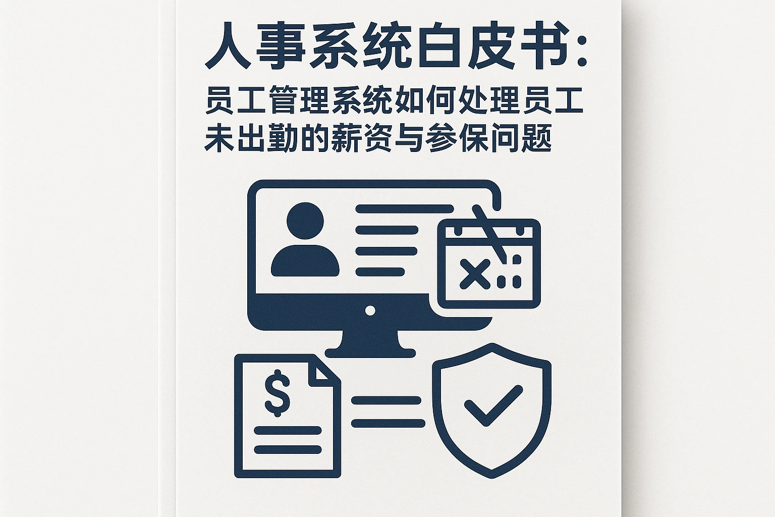 人事系统白皮书:员工管理系统如何处理员工未出勤的薪资与参保问题
